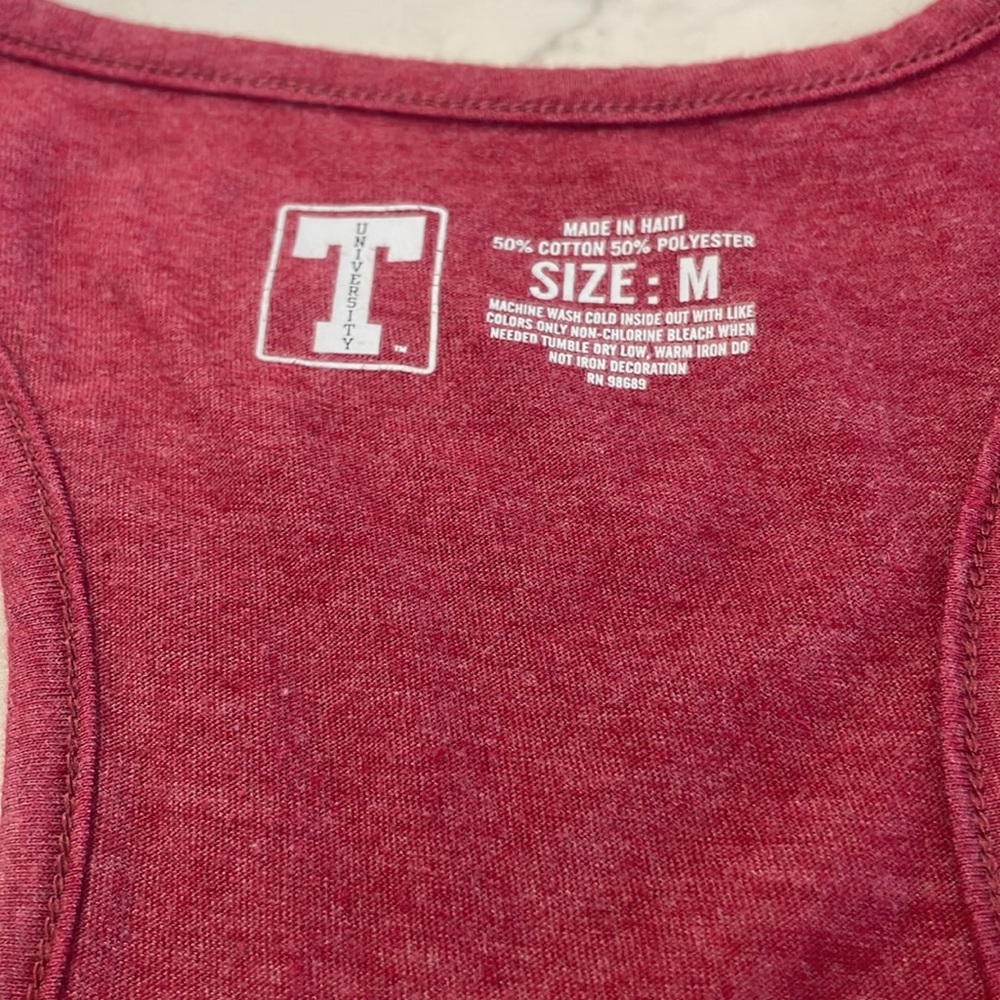 Alabama Red Racerback Tank Size Medium - Picture 3 of 7